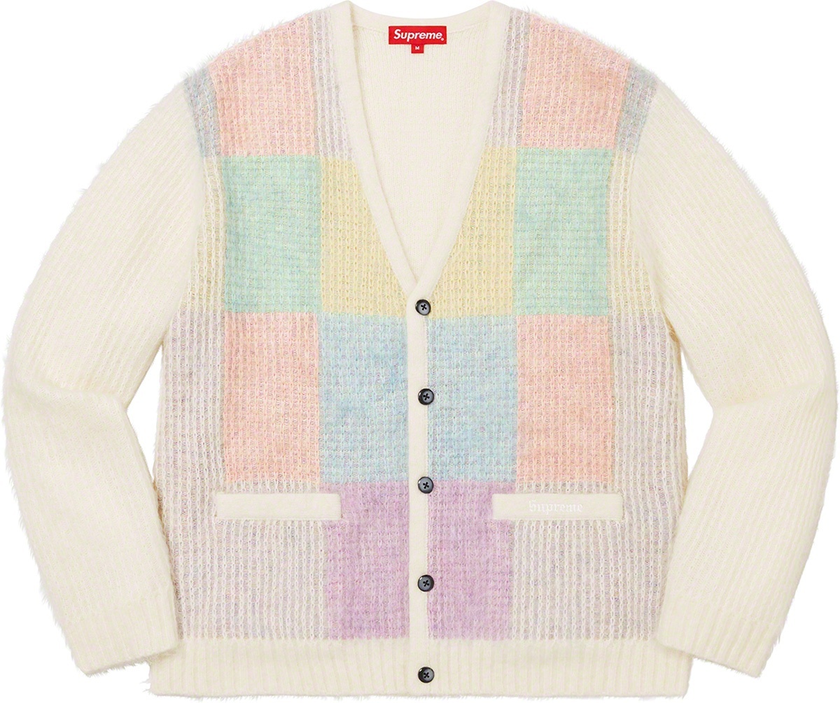 Brushed Grid Cardigan view 3